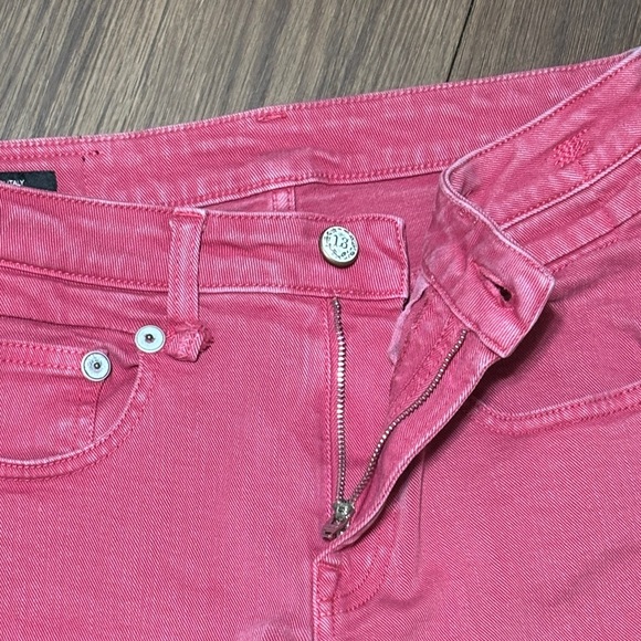R13 Hot Pink Straight Leg Jeans - Picture 14 of 15